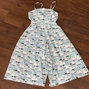 Nautical jumpsuit with POCKETS!